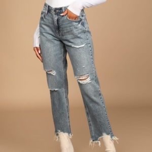 Hidden Jeans New Hidden Distressed Boyfriend Highrise Fray Hem